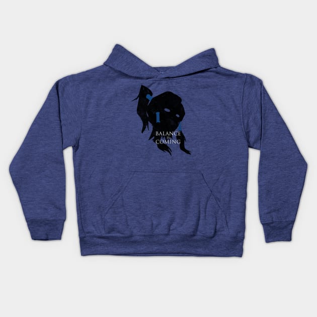 Balance is Coming Kids Hoodie by JohnLucke